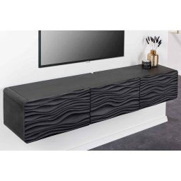 LuxD Dizajnový závesný TV stolík Gavrilla 160 cm čierne mango
