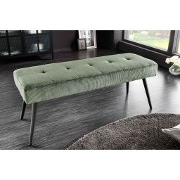 LuxD Dizajnová lavica Bailey 100 cm zelený menčester