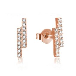 Olivie Geometrické strieborné náušnice MATRIX ROSE 7715