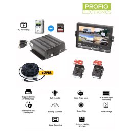 DVR kamerový systém do auta 4 kanálový (až do 2TB HDD) - PROFIO X7 (bez SIM podpory)