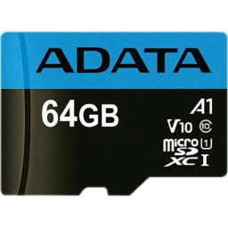 ADATA microSDXC 64GB UHS-I U1 + adapter AUSDX64GUICL10-RA1