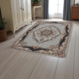 Perzsa sznyeg szrke TABRIZ 140x200 luxus sznyeg a nappaliba vagy hlszobba