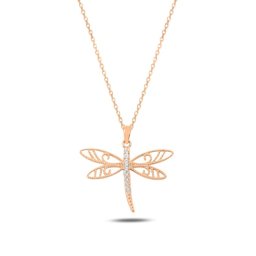 Olivie Strieborný náhrdelník VÁŽKA ROSE 7815