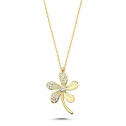 Olivie Strieborný náhrdelník DAISY GOLD 7816