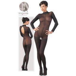 Mandy Mystery Catsuit s čipkovaným golierikom (M/L)