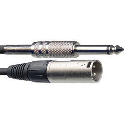 Mikrofónový kábel SAC10PXM DLl XLR samec/JACK 10m Stagg