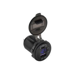 Nabíjačka USB PEIYING PY-CHR0006 s QC a meračom napätia
