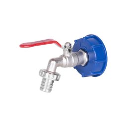 Sada Strend Pro, ventil 1" + plastová redukcia 60 mm + výpust 3/4", na IBC nádrž