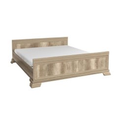 Manželská posteľ, 160x200, s roštom, dub canyon, KORA KLS