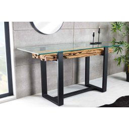 LuxD Dizajnová konzola Shark 150 cm teak