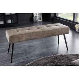 LuxD Dizajnová lavica Bailey 100 cm taupe