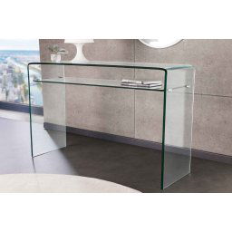 LuxD Dizajnová konzola Phantom 100 cm sklo