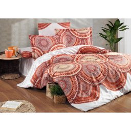Brotex Francúzske obliečky Satén 220x200, 70x90cm Inferno natur hnědá, béžová