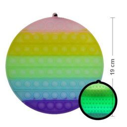 Pop it Antistresová hračka Kruh 19 cm Svietiaci v tme
