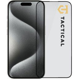 Tactical Glass Shield 5D sklo pre Apple iPhone 15 Pro Max Black 8596311221194