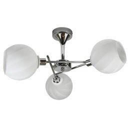 Candellux Chrómové stropné svietidlo Raul pre žiarovku 3x E14 33-72221