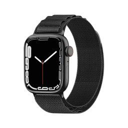 Hurtel Remienok Alpine s oceľovou prackou, Apple Watch 38 / 40 / 41 mm, čierny