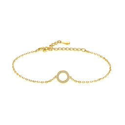 Olivie Strieborný náramok KRUH GOLD 8058