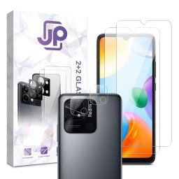 JP Combo pack, Súprava 2 tvrdených skiel a 2 sklíčok pre šošovku, Xiaomi Redmi 10C