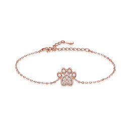 Olivie Strieborný náramok LABKA ROSE 8104