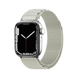 Hurtel Remienok Alpine s oceľovou prackou, Apple Watch 38 / 40 / 41 mm, strieborny