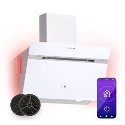 Klarstein Alina 3.0 60 Smart, digestor, 60 cm, 600 m³/h, LED displej, ambientné osvetlenie, WiFi