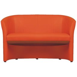 Kondela Dvojkreslo CUBA, ekokoža oranžová