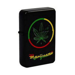 Benzínový zapaľovač Marijuana + Možnosť Gravírovania + Benzín Zadarmo