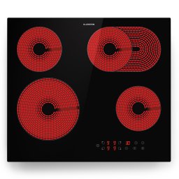 Klarstein Virtuosa 4, varná doska, 60 cm, 6600 W, dvojzónová, Pluszone, časovač, sklokeramika