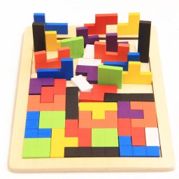 40 kusov drevench puzzle tetris