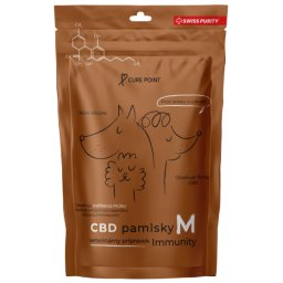 CBD Pamlsky Immunity M, 100g (sú obohatené o cvrčkovú múku, ktorá je bohatým zdrojom živočíšneho proteínu podporujú zdravie a vitalitu pôsobia antistresovo sú vyrobené z kvalitných surovín testované v nezávislých akreditovaných laboratóriách pečené s lásk