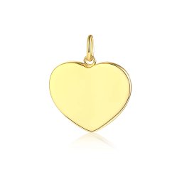 Olivie Strieborný prívesok SRDCE GOLD 8078
