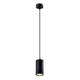 Candellux Čierny závesný luster Tubo 10cm pre žiarovku GU10 31-78537