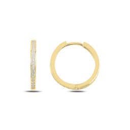 Olivie Strieborné kruhy GOLD 2 cm 5737