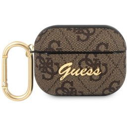 Guess 4G Script PC/PU Puzdro pre Airpods Pro Brown GUAP4GSMW