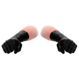 Shots FistIt Latex Short Gloves Black