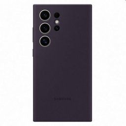 Zadný kryt Silicone Cover pre Samsung Galaxy S24 Ultra, tmavofialová EF-PS928TEEGWW