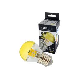 Žiarovka LED E27 5W biela prírodná TRIXLINE Decor Mirror P45 Gold