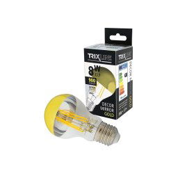 Žiarovka LED E27 8W A60 biela prírodná TRIXLINE Decor Mirror P1002 Gold