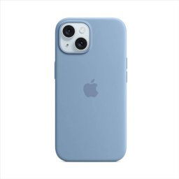 Silikónový zadný kryt pre Apple iPhone 15 Plus s MagSafe, ľadovo modrá MT193ZMA