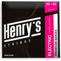 Struny na elektrickú gitaru 09-42 Premium nickel Henry's