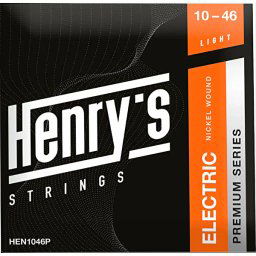 Struny na elektrickú gitaru 10-46 Premium nickel Henry's