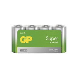 Batéria C (R14) alkalická GP Super 4ks / shrink