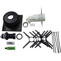52100546 - Brilon Komínová sada koaxiálna DN100/60 - DN 80 renoSET s poklopom univerzalna pre trubku renoFLEX DN80
