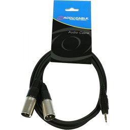 Audio kábel AC-J3S-2XM/3 3,5 Jack St/2x XLR m 3,0m ADJ