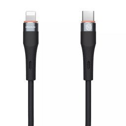 Nillkin Flowspeed Liquid Silicone Datový Kabel USB-C/Lightning 1,2m 27W Black 6902048265097