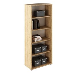 Kondela Otvorený regál, 75cm, dub artisan, biely, RIOMA TYP 03