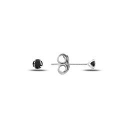 Olivie Mini strieborné náušnice BLACK 4371
