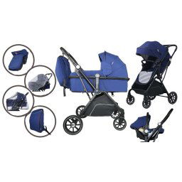 Mama Kiddies Lion Royal Edition multifunkn kok 3 v 1 s prsluenstvom v tmavomodrej farbe + darek