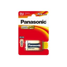 Batéria 6F22 (9V) alkalická PANASONIC Pro Power 1ks / blister
